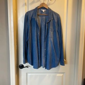 Old Navy Denim Button Down Shirt XXL